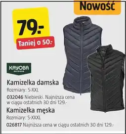 Jula Kamizelka damska Kayoba niebieska rozmiary S-XXL 032046 oferta