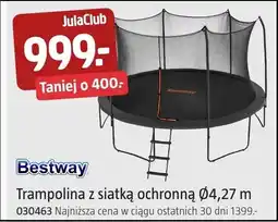 Jula Trampolina z siatką ochronną Bestway Ø4,27m oferta