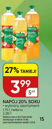 Chata Polska Napój 20% soku oferta