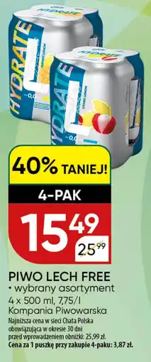 Chata Polska Piwo lech free kompania piwowarska oferta