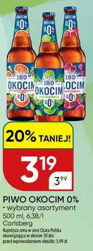 Chata Polska Piwo okocim 0% Carlsberg oferta
