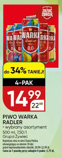 Chata Polska Piwo warka radler oferta