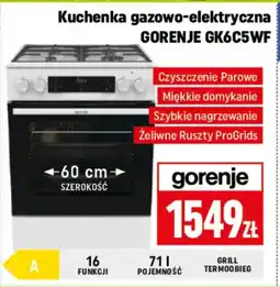 Neopunkt Kuchenka gazowo-elektryczna Gorenje GK6C5WF oferta
