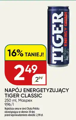 Chata Polska Tiger napój energetyzujący tiger classic maspex oferta