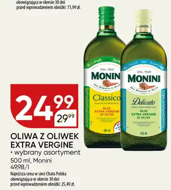 Chata Polska Oliwa z oliwek extra vergine monini oferta