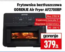 Neopunkt Frytownica beztłuszczowa Gorenje Air Fryer AF2700BP oferta