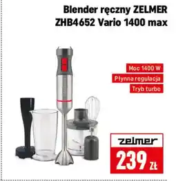 Neopunkt Blender ręczny Zelmer ZHB4652 Vario 1400 max oferta