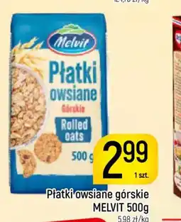 Delikatesy Piotruś Pan Płatki owsiane górskie Melvit oferta