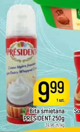 Delikatesy Piotruś Pan Bita śmietana President oferta