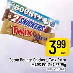 Delikatesy Piotruś Pan Baton Bounty, Snickers, Twix Extra oferta
