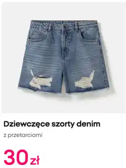 Pepco Dziewczęce szorty denim z przetarciami oferta