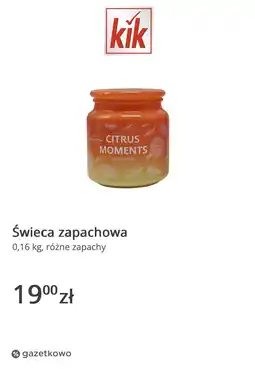 KiK Świeca zapachowa 0,16 kg, różne zapachy oferta