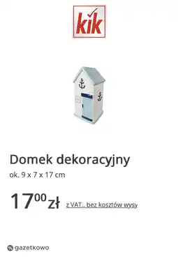 KiK Domek dekoracyjny oferta