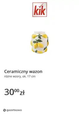 KiK Ceramiczny wazon oferta