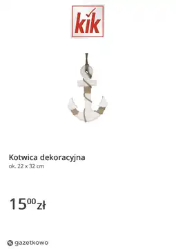 KiK Kotwica dekoracyjna oferta