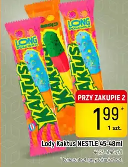 Delikatesy Piotruś Pan Nestle Lody Kaktus oferta