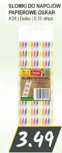 Słoneczko Oskar Słomki papierowe oferta