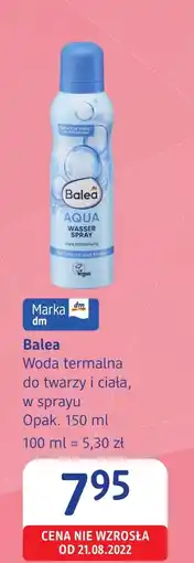 dm drogerie markt Woda termalna Balea oferta