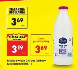 Biedronka Mleko bez laktozy Mleczna Dolina oferta