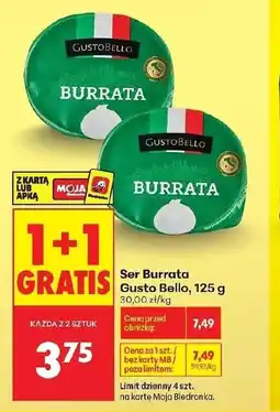 Biedronka Ser burrata GustoBello oferta