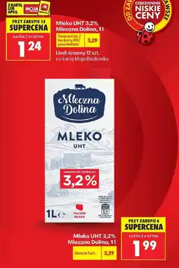 Biedronka Mleko Mleczna Dolina oferta