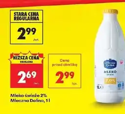 Biedronka Mleko Mleczna Dolina oferta