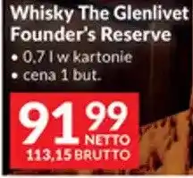 Makro Whisky The Glenlivet Founder's Reserve oferta