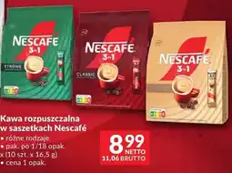Makro Kawa rozpuszczalna w saszetkach Nescafé różne rodzaje oferta