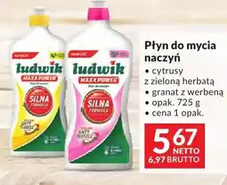 Makro Płyn do mycia naczyń Ludwik Maxx Power cytrusy z zieloną herbatą/granat z werbeną oferta