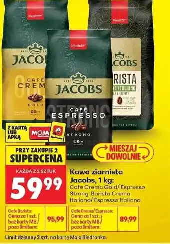 Biedronka Kawa ziarnista Jacobs oferta