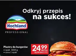 Makro Plastry do burgerów Hochland Professional oferta