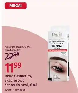 Rossmann Henna do brwi DELIA COSMETICS oferta