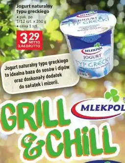 Makro Jogurt naturalny typu greckiego Mlekpol oferta
