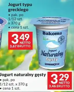 Makro Jogurt naturalny gęsty Bakoma oferta