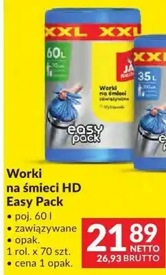 Makro Worki na śmieci HD Easy Pack Jan Niezbędny poj. 60l zawiązywane oferta