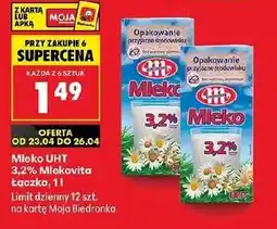 Biedronka Mleko Mlekovita oferta