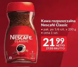 Makro Kawa rozpuszczalna Nescafé Classic oferta