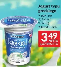 Makro Jogurt typu greckiego Bakoma oferta