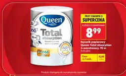 Biedronka Ręcznik papierowy Queen Total absorption 3-warstwowy oferta