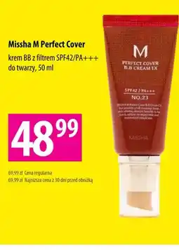 Hebe Krem BB Missha M Perfect Cover z filtrem SPF42/PA+++ do twarzy oferta