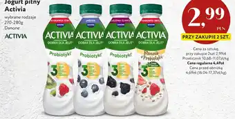 Jogurt pitny Activia truskawka zboża błonnik Danone