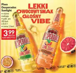 Makro Piwo Desperados Sunlight różne rodzaje oferta