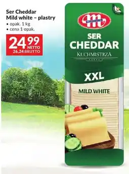 Makro Ser Cheddar Mild white plastry Mlekovita XXL oferta