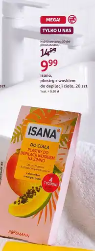 Rossmann Plastry z woskiem Isana oferta