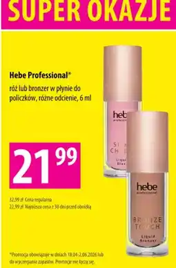 Hebe Bronzer w płynie do policzków Hebe Professional Bronze Touch oferta