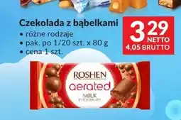 Makro Czekolada z bąbelkami Roshen różne rodzaje oferta