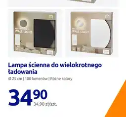 Action Lampa ścienna do wielokrotnego ładowania czarna oferta