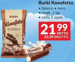 Makro Rurki Konafetto bianco/nero Roshen oferta