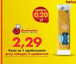Biedronka Makaron Spaghetti durum oferta