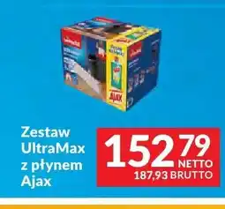 Makro Zestaw UltraMax z płynem Ajax Vileda oferta